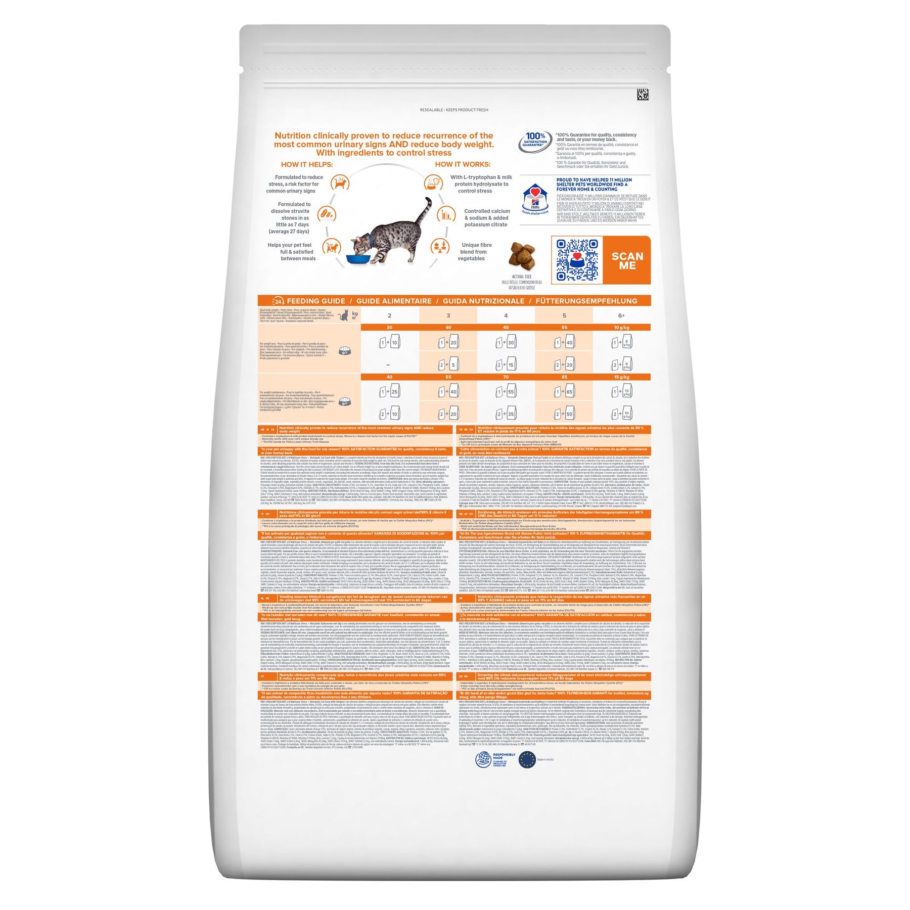 c/d Multicare Stress + Metabolic Katzenfutter mit Huhn Packshot
