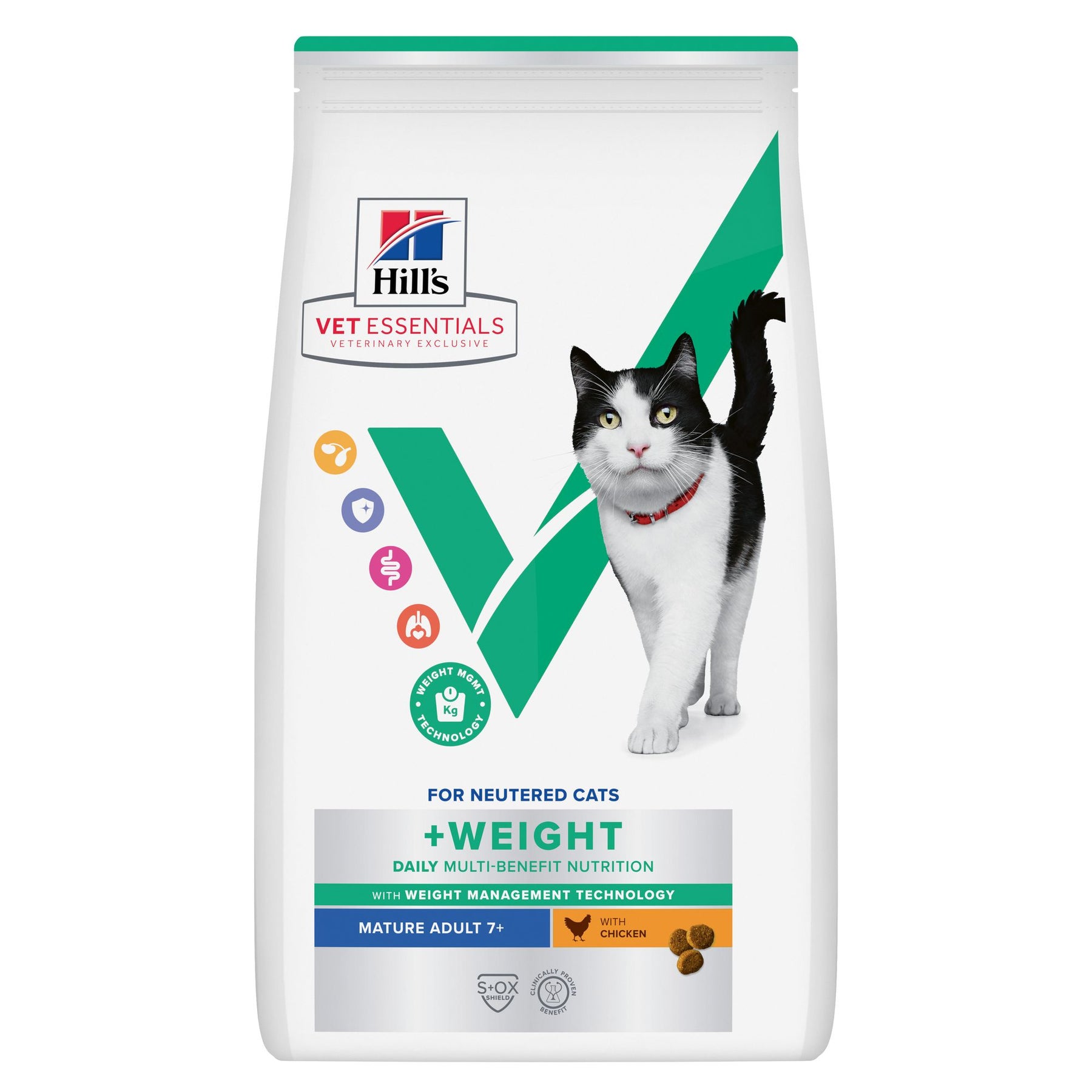 MULTI-BENEFIT + Weight Mature Adult 7+ Katzenfutter mit Huhn Packshot