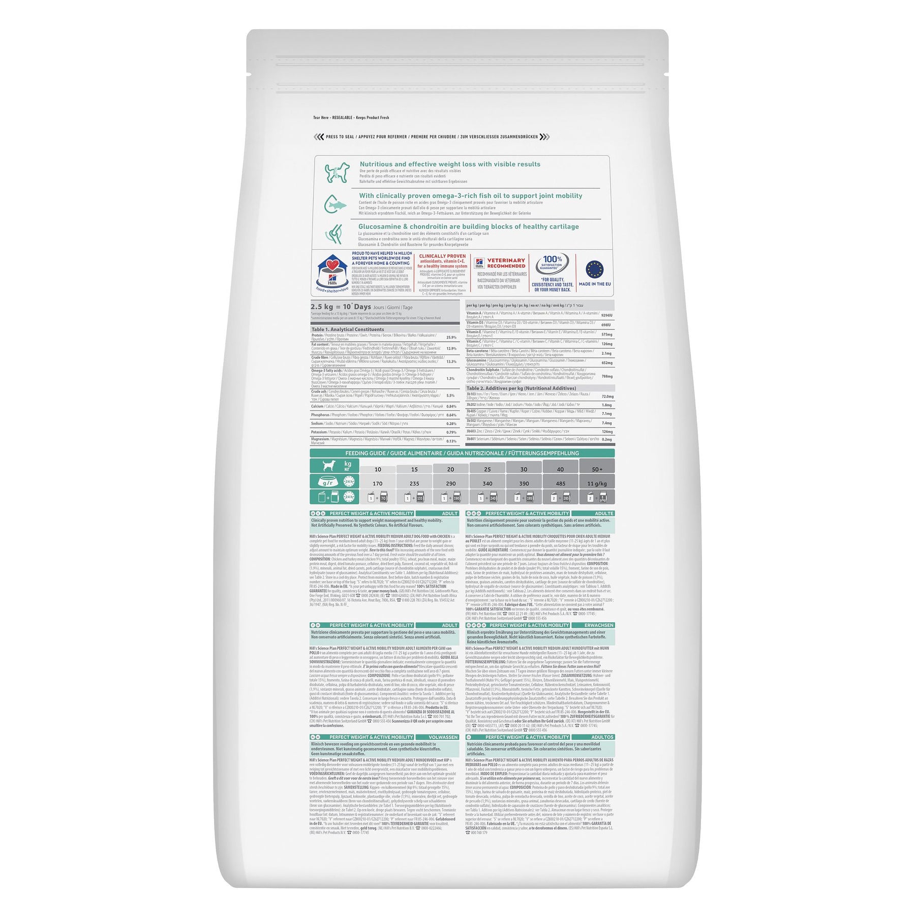Perfect Weight + Active Mobility Medium Hundefutter Packshot