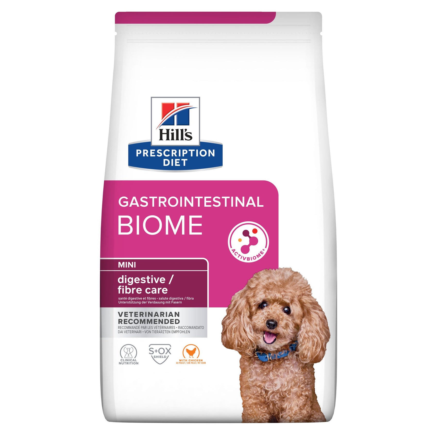 Gastrointestinal Biome Mini Hundefutter mit Huhn Packshot