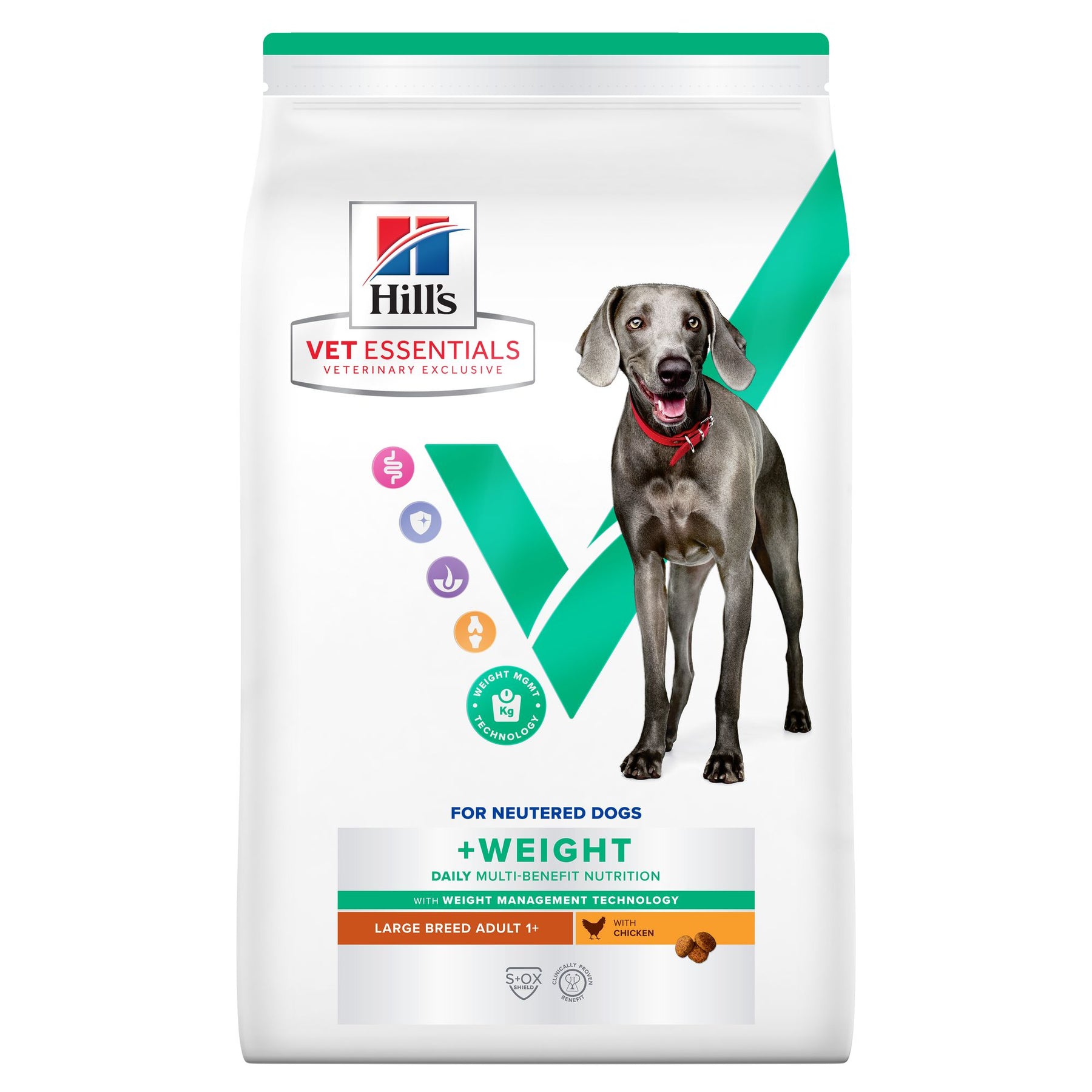 MULTI-BENEFIT + Weight Adult 1+ Large Breed Hundefutter mit Huhn Packshot