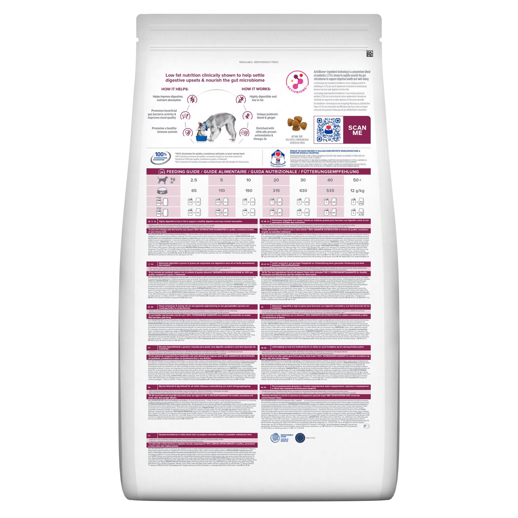 i/d Low Fat Hunde Trockenfutter Huhn Packshot