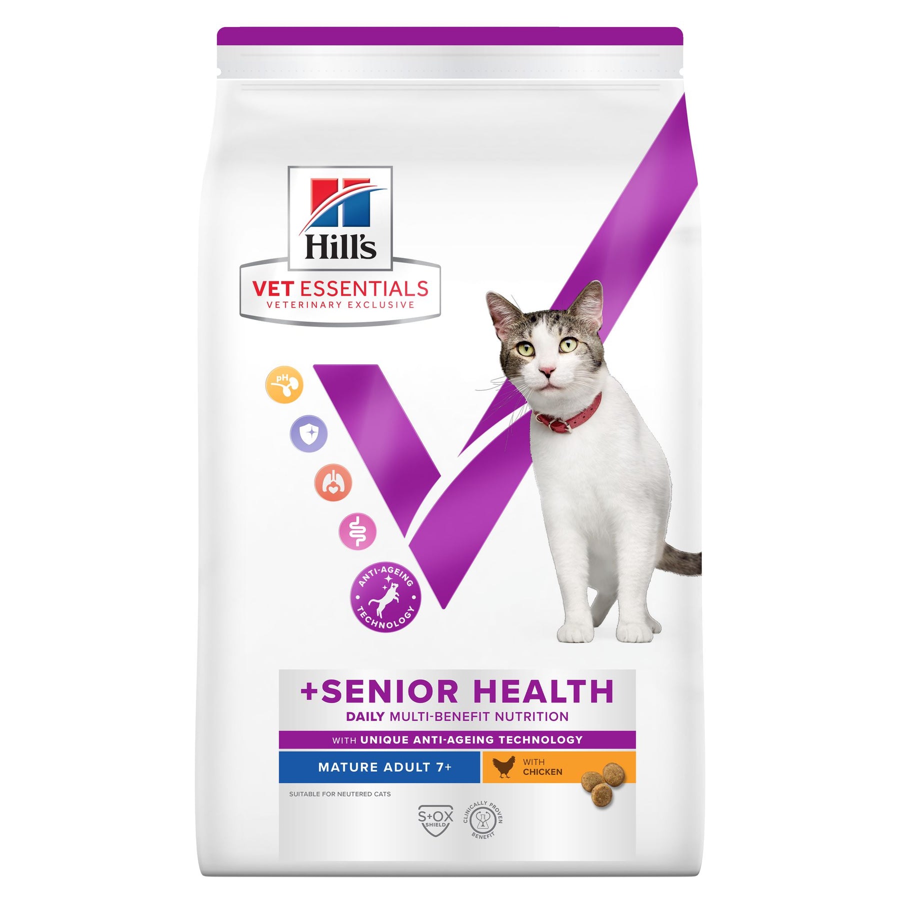 MULTI-BENEFIT + Senior Health Mature Adult 7+ Katzenfutter mit Huhn Packshot