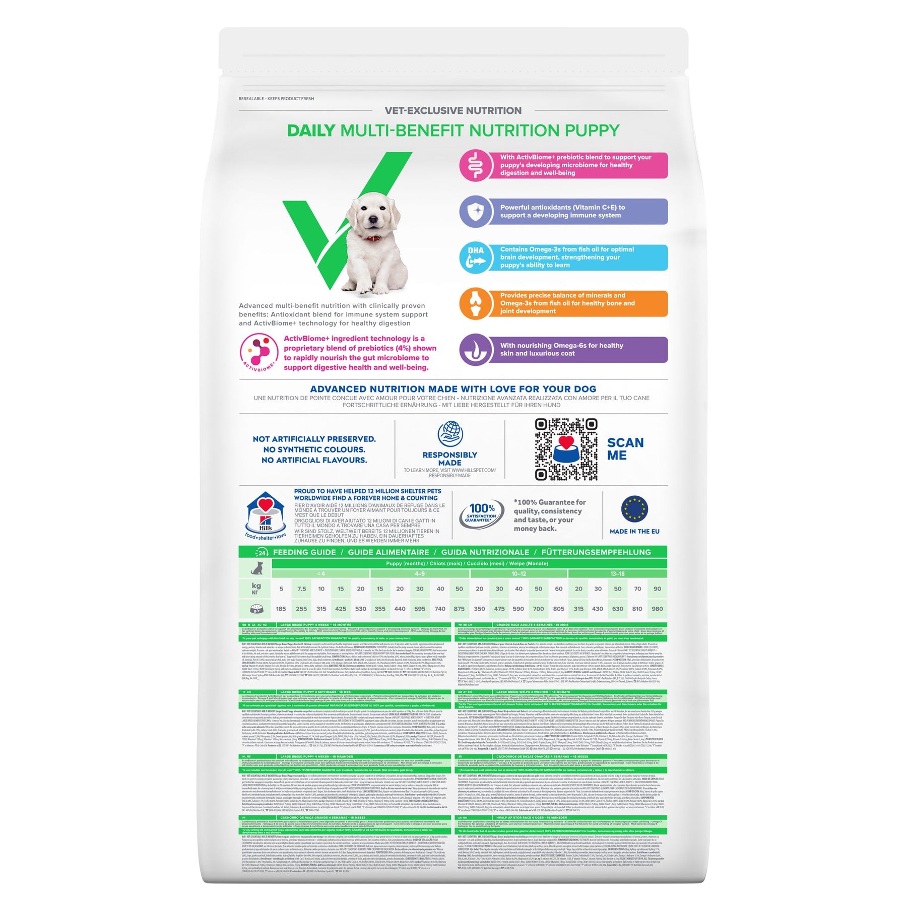 MULTI-BENEFIT Large Breed Puppy Welpenfutter mit Huhn Packshot