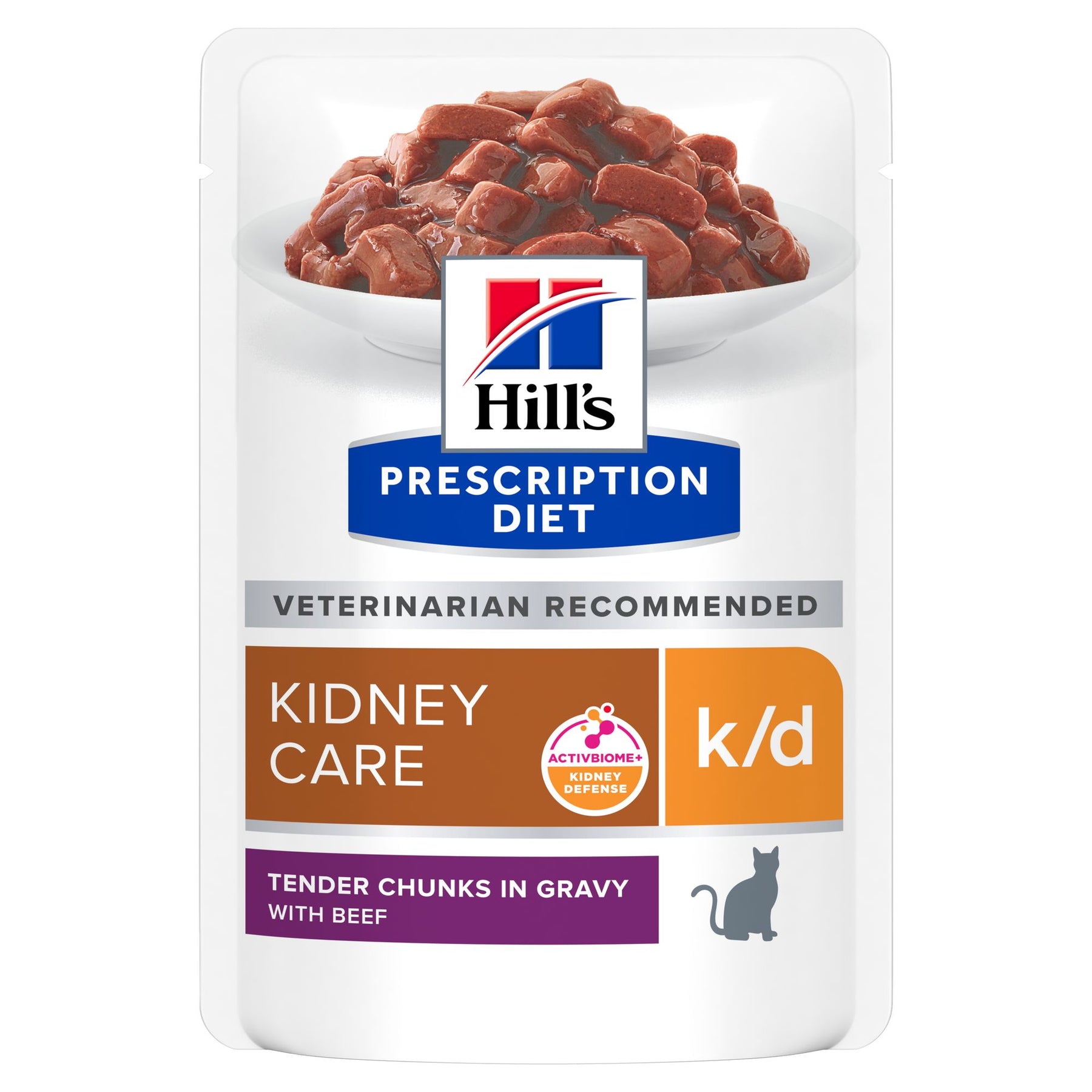 k/d Nassfutter für Katzen mit Rind Packshot