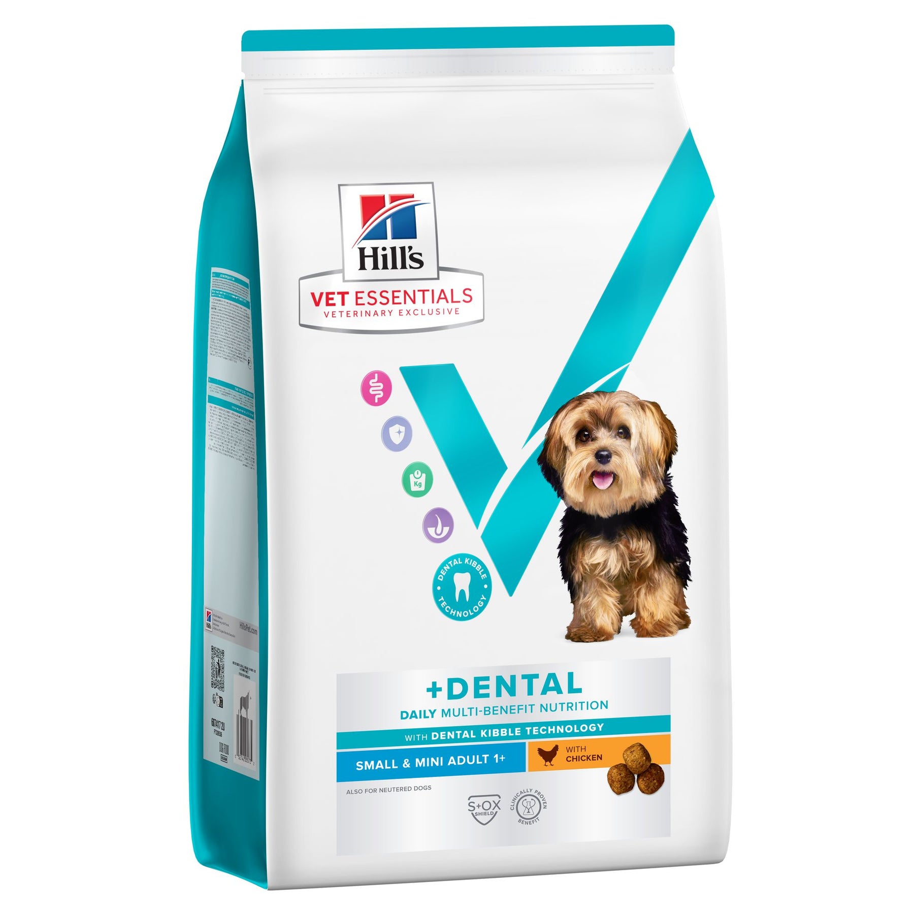 MULTI-BENEFIT + Dental Adult 1+ Small & Mini Hundefutter mit Huhn Packshot