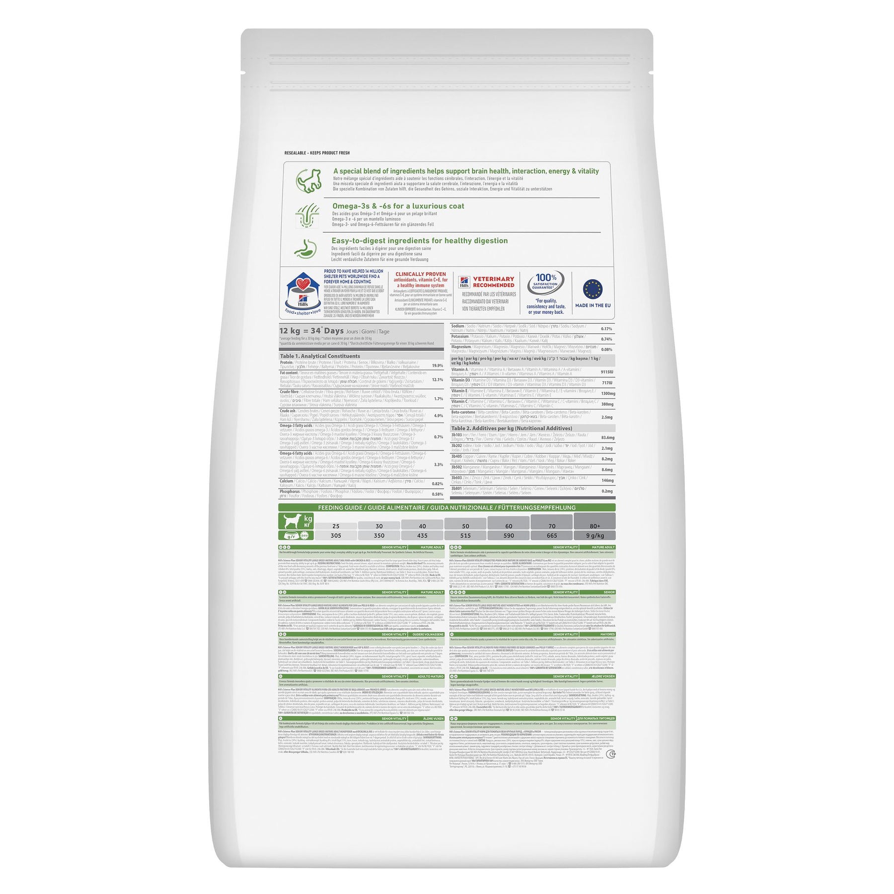 Senior Vitality Large Hundefutter Packshot